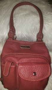 This is a small satchel w/attached zipper wallet